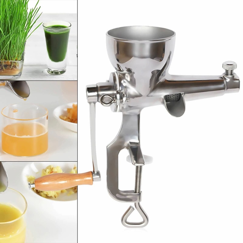 Manual Wheatgrass Juicer Stainless Steel Hand Press Fruit Juice Extractor 1