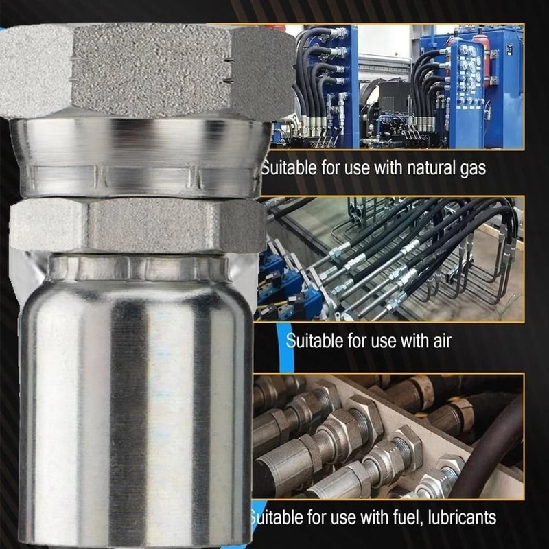 Premium Hydraulic Hose Fittings Female Swivel Crimp Connectors 11