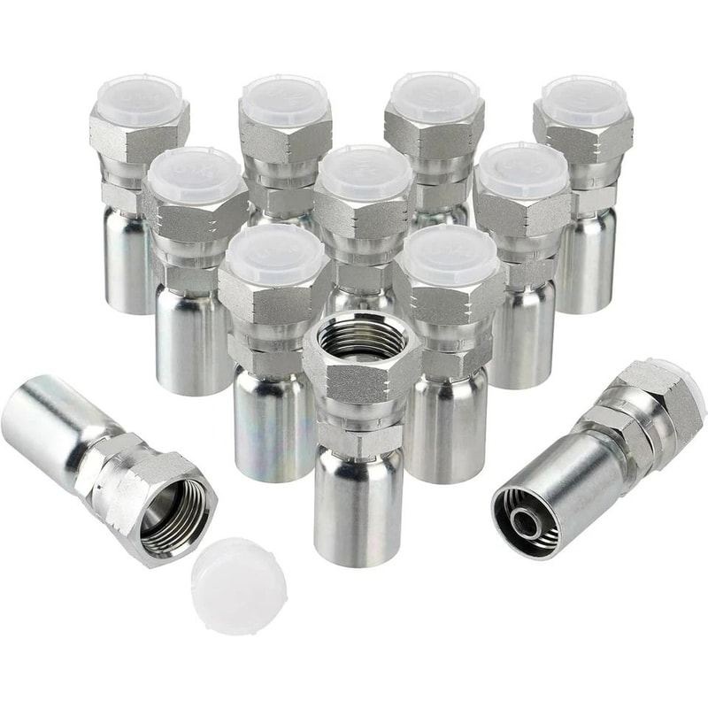 Premium Hydraulic Hose Fittings Female Swivel Crimp Connectors 0