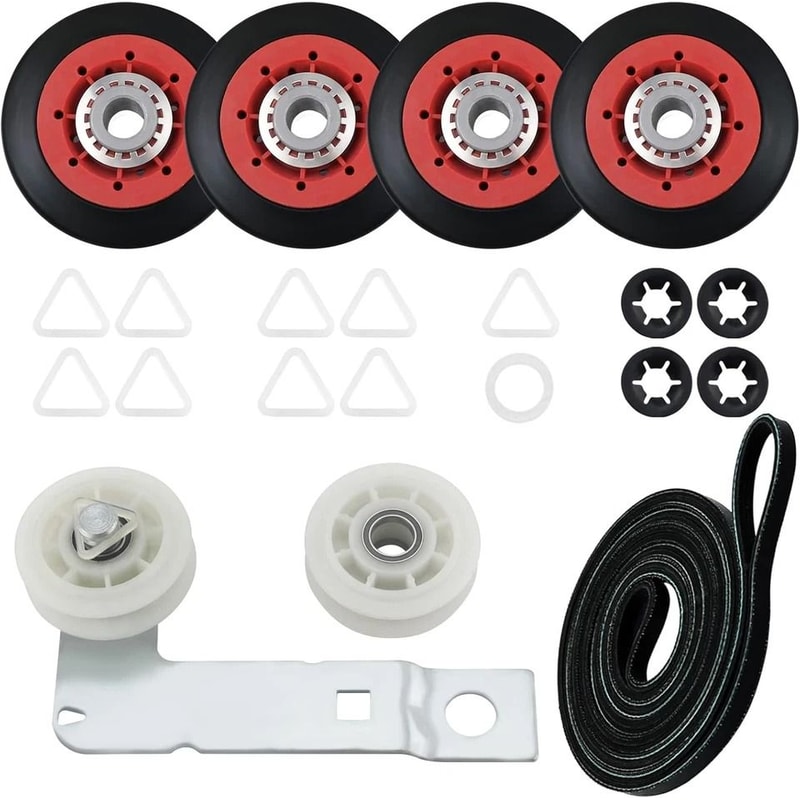 Premium Maytag Whirlpool Dryer Repair Kit With Idler Pulley Belt 0