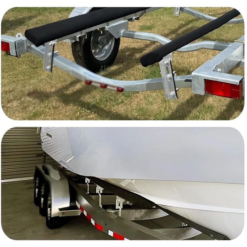Galvanized Swivel Boat Trailer Bunk Bracket Kit For Crossmembers 3