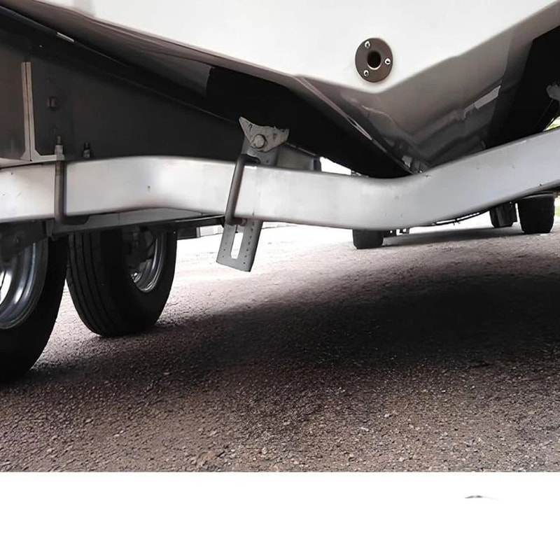 Galvanized Swivel Boat Trailer Bunk Bracket Kit For Crossmembers 4