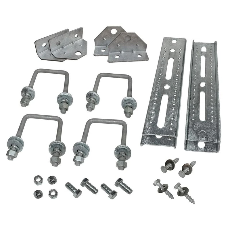 Galvanized Swivel Boat Trailer Bunk Bracket Kit For Crossmembers 6