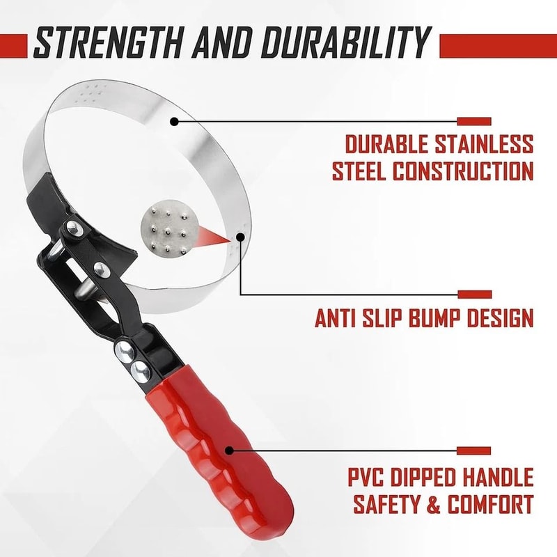 Swivel Oil Filter Wrench Set Universal Removal Tool 2