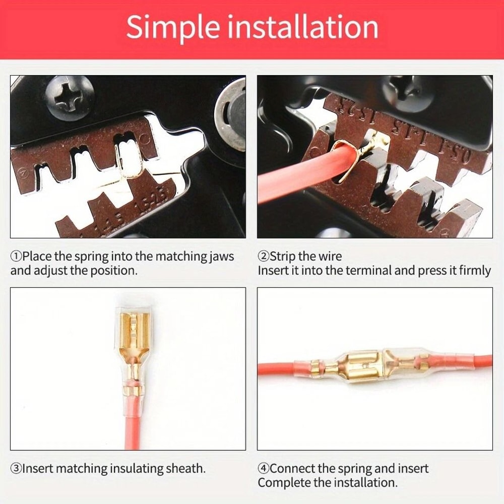 Professional Ratchet Wire Crimping Tool Kit For Electrical Connectors 1