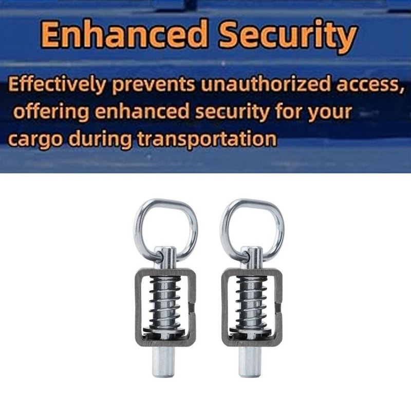 Heavy Duty Spring Pin Latch Lock Assembly Spring Loaded Latch Pin Metal Trailer Hardware 4