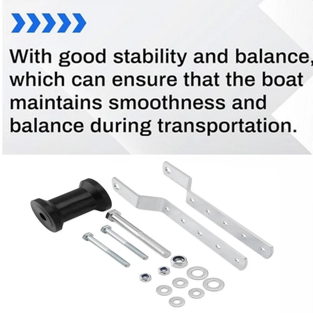 Adjustable Bracket Assembly With Trailer Keel Roller For Boat Trailer Tongue 2