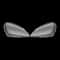 Mercedes SLK Headlight Lens Covers Clear Front Replacement Pair 4