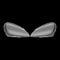 Mercedes SLK Headlight Lens Covers Clear Front Replacement Pair 4