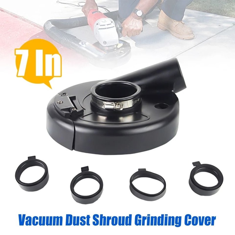 Universal Angle Grinder Dust Shroud With Vacuum Dust Collection Cover 9