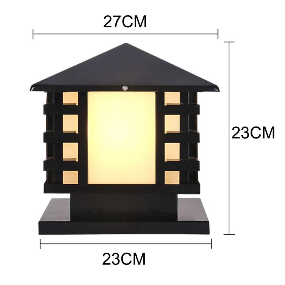 LED Garden Lantern Outdoor Pillar Light For Patio Pathway Landscape Decor 2
