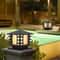 LED Garden Lantern Outdoor Pillar Light For Patio Pathway Landscape Decor 4