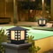 LED Garden Lantern Outdoor Pillar Light For Patio Pathway Landscape Decor 4