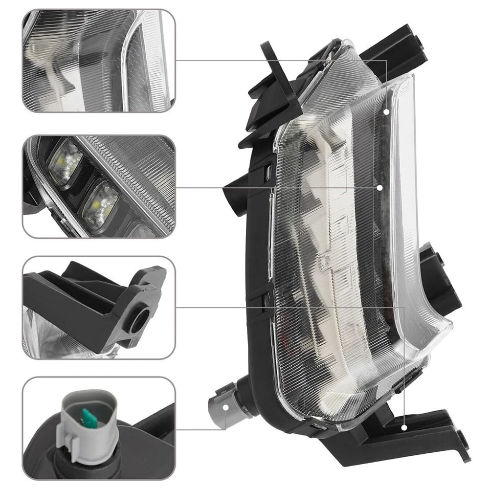 Hyundai Elantra Right LED Fog Light Lamp Passenger Side OEM Replacement 1