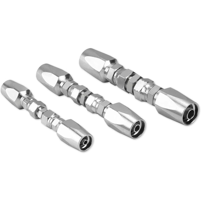 Hydraulic Hose Repair Kit Piece Reusable Fittings 3