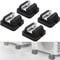 Heavy Duty Mini Split Floor Mounting Base Anti Vibration AC Condenser Rubber Feet 5