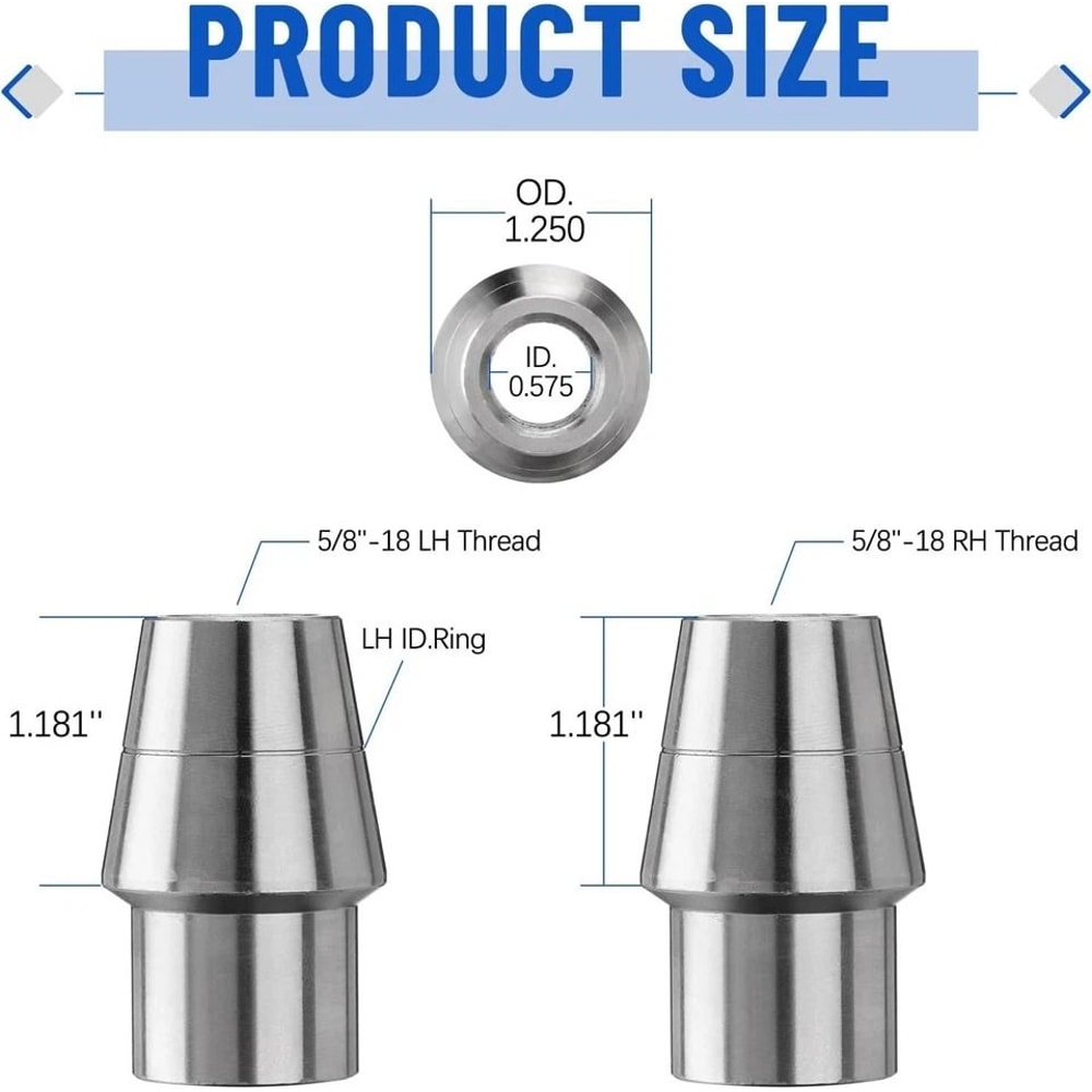 Joints Rod End Kit With Tube Adapters And Jam Nuts 4