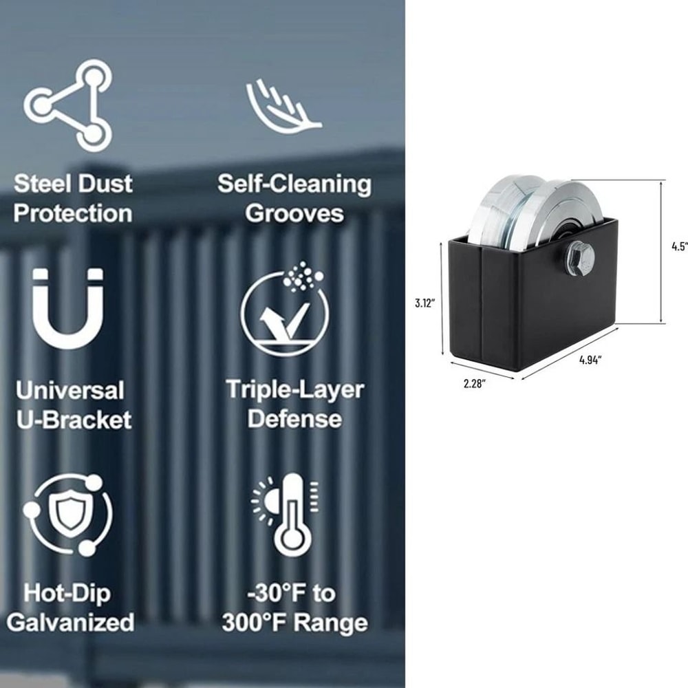 Roove Gate Wheel With Weld On Box Heavy Duty Sliding Gate Roller 4