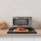 Microwave Stand With PullOut Shelf And Countertop Organizer For Compact Kitchens 0