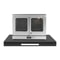Microwave Stand With PullOut Shelf And Countertop Organizer For Compact Kitchens 4