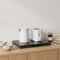 Microwave Stand With PullOut Shelf And Countertop Organizer For Compact Kitchens 5