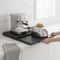 Microwave Stand With PullOut Shelf And Countertop Organizer For Compact Kitchens 7