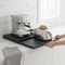 Microwave Stand With PullOut Shelf And Countertop Organizer For Compact Kitchens 7