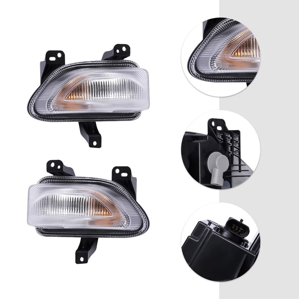 Jeep Renegade Fog Lights Bumper Turn Signal Parking Lamps LH RH 2