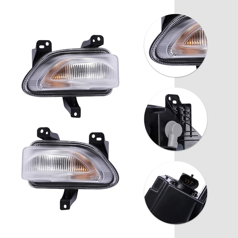 Jeep Renegade Fog Lights Bumper Turn Signal Parking Lamps LH RH 2