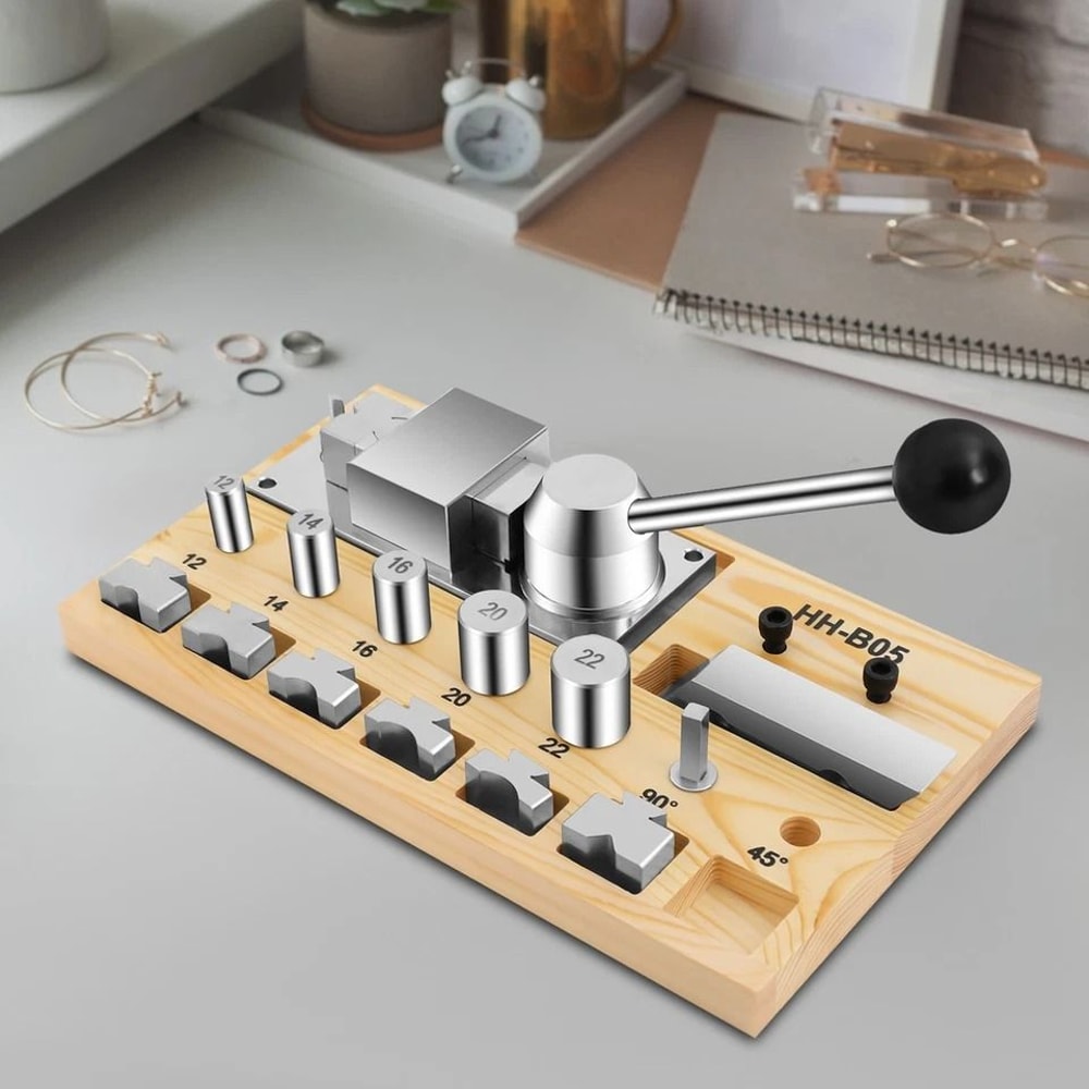 Hand Crank Ring Bender Tool For Jewelry Rings Bracelets And Earrings 2