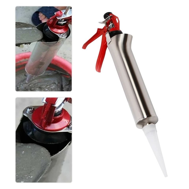 Mortar Pointing Gun Cement Grout Applicator Tool With Nozzles 2