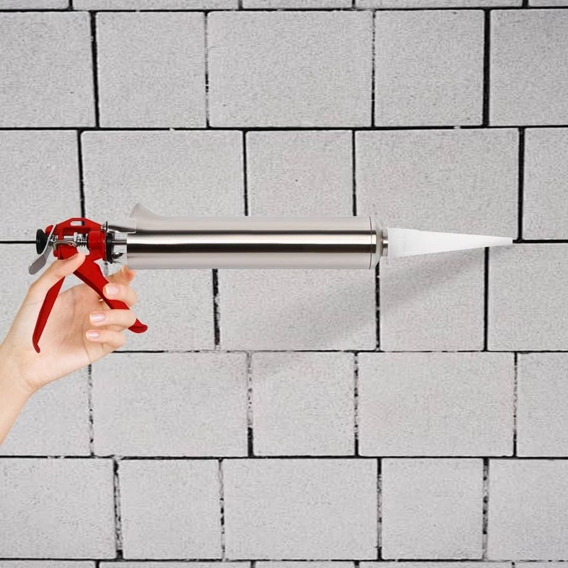 Mortar Pointing Gun Cement Grout Applicator Tool With Nozzles 6