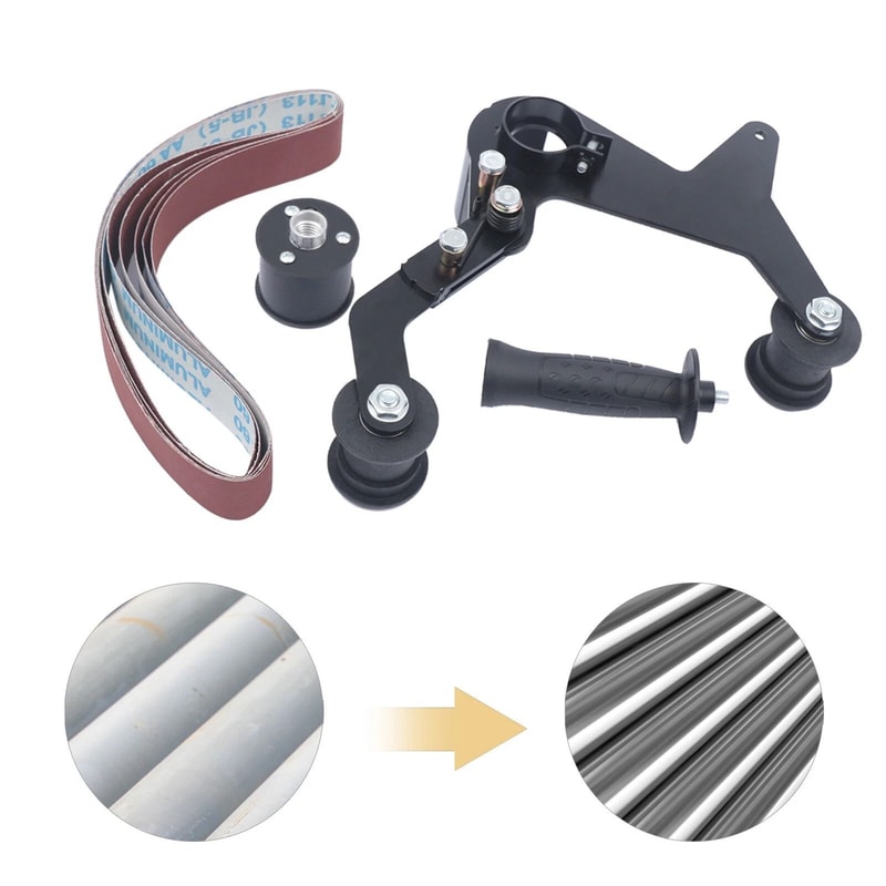 Angle Grinder Belt Sander Attachment For Pipe Polishing And Rust Removal 1
