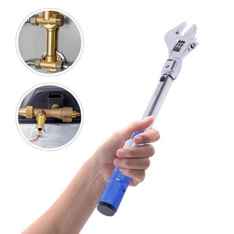 Adjustable Open End Torque Wrench For Flare Nuts And HVAC Mini Split Repair 4