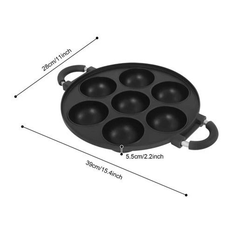 Cast Iron Omelette Pan Non Stick Breakfast Pancake Maker 1