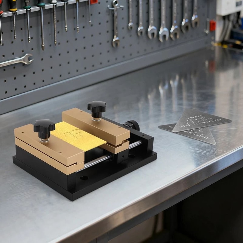 Aluminum Alloy Laser Marking Fixture For Copper Brass And Gold Foil Sheets 4