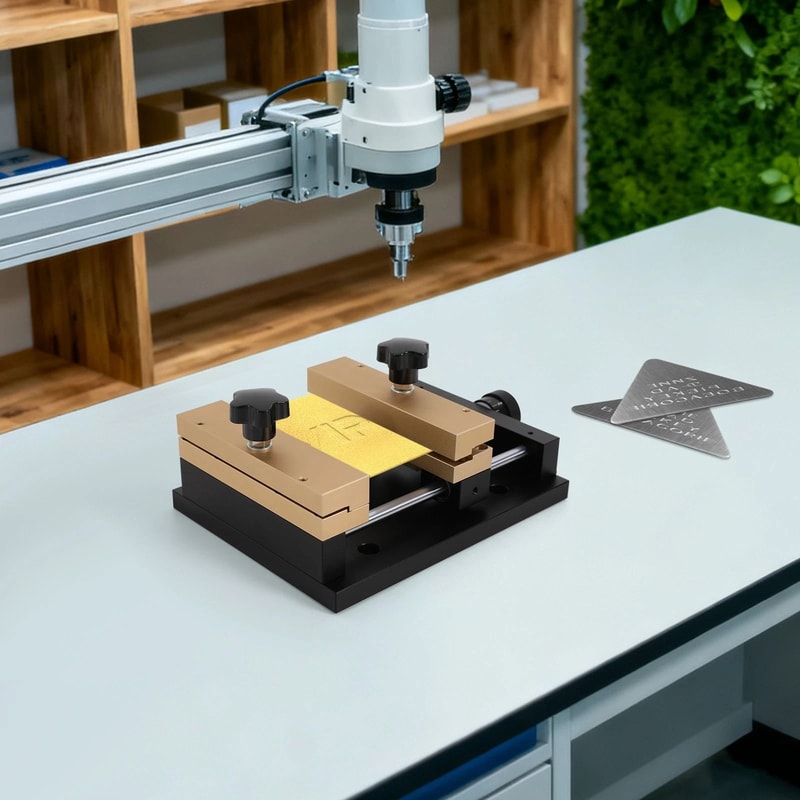 Aluminum Alloy Laser Marking Fixture For Copper Brass And Gold Foil Sheets 6