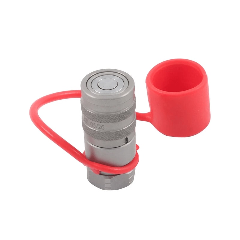 Flat Face Hydraulic Quick Disconnect Female Coupler NPT Zero Leak 1