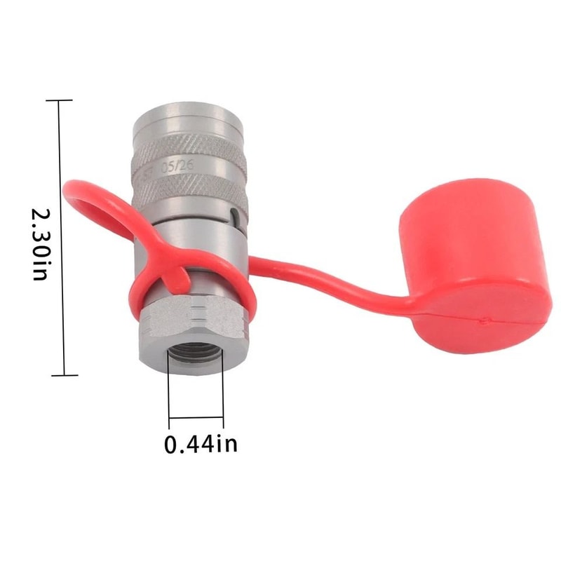 Flat Face Hydraulic Quick Disconnect Female Coupler NPT Zero Leak 3