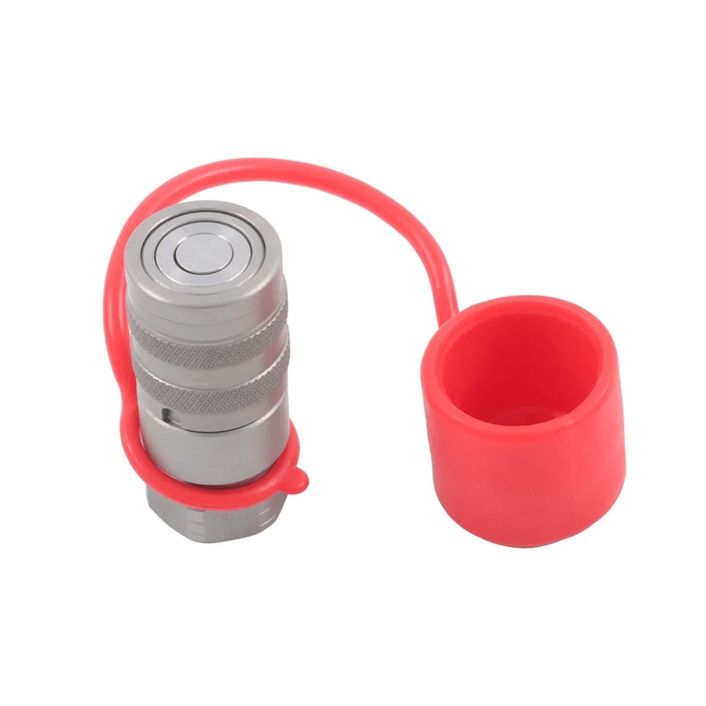 Flat Face Hydraulic Quick Disconnect Female Coupler NPT Zero Leak 6