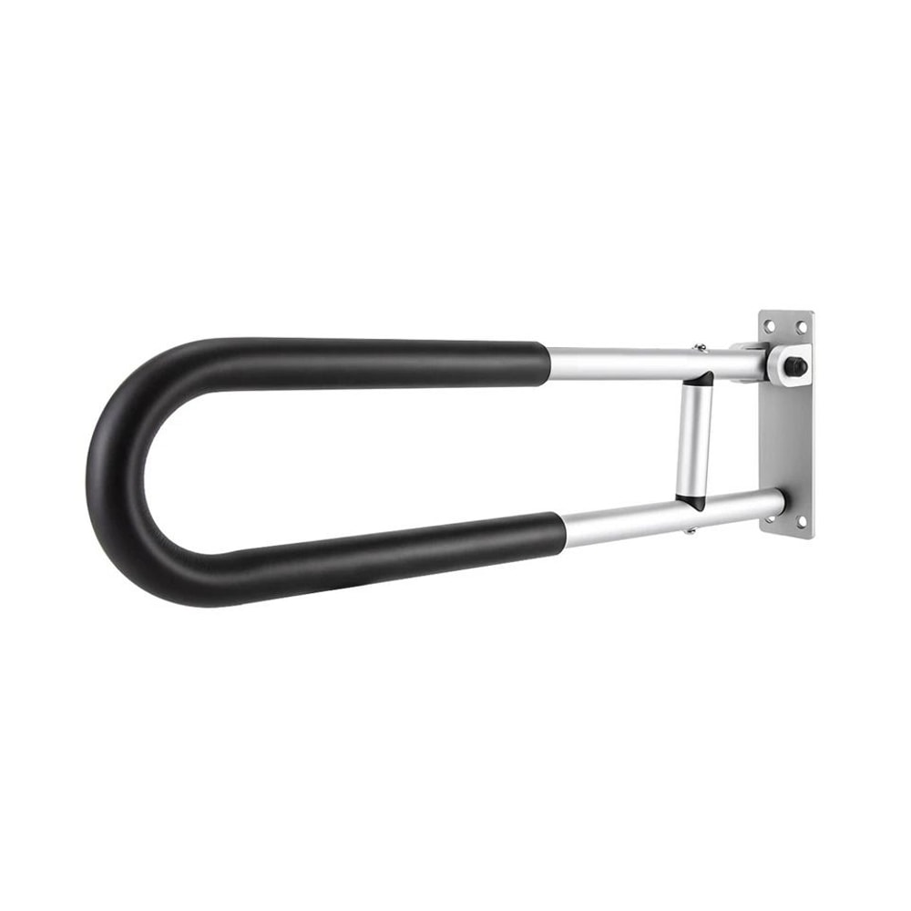 Folding Toilet Grab Bar Bathroom Safety Rail For Seniors And Handicap Support 1
