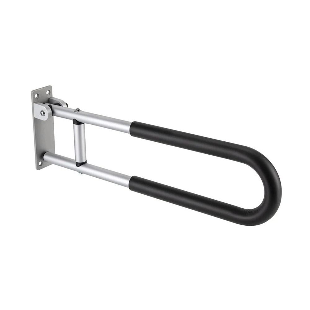 Folding Toilet Grab Bar Bathroom Safety Rail For Seniors And Handicap Support 2