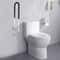 Folding Toilet Grab Bar Bathroom Safety Rail For Seniors And Handicap Support 0