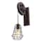 Rustic Pulley Wall Lamp Vintage Farmhouse Wall Sconce For Hallway Decor 0