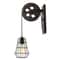 Rustic Pulley Wall Lamp Vintage Farmhouse Wall Sconce For Hallway Decor 1