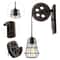 Rustic Pulley Wall Lamp Vintage Farmhouse Wall Sconce For Hallway Decor 3