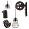 Rustic Pulley Wall Lamp Vintage Farmhouse Wall Sconce For Hallway Decor 3