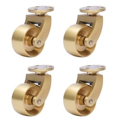 antique brass caster wheels set of vintage swivel ball casters for furniture