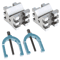 Hardened Steel Machinist VBlocks Clamp Set For Precision Workholding 0