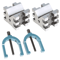 Hardened Steel Machinist VBlocks Clamp Set For Precision Workholding 0
